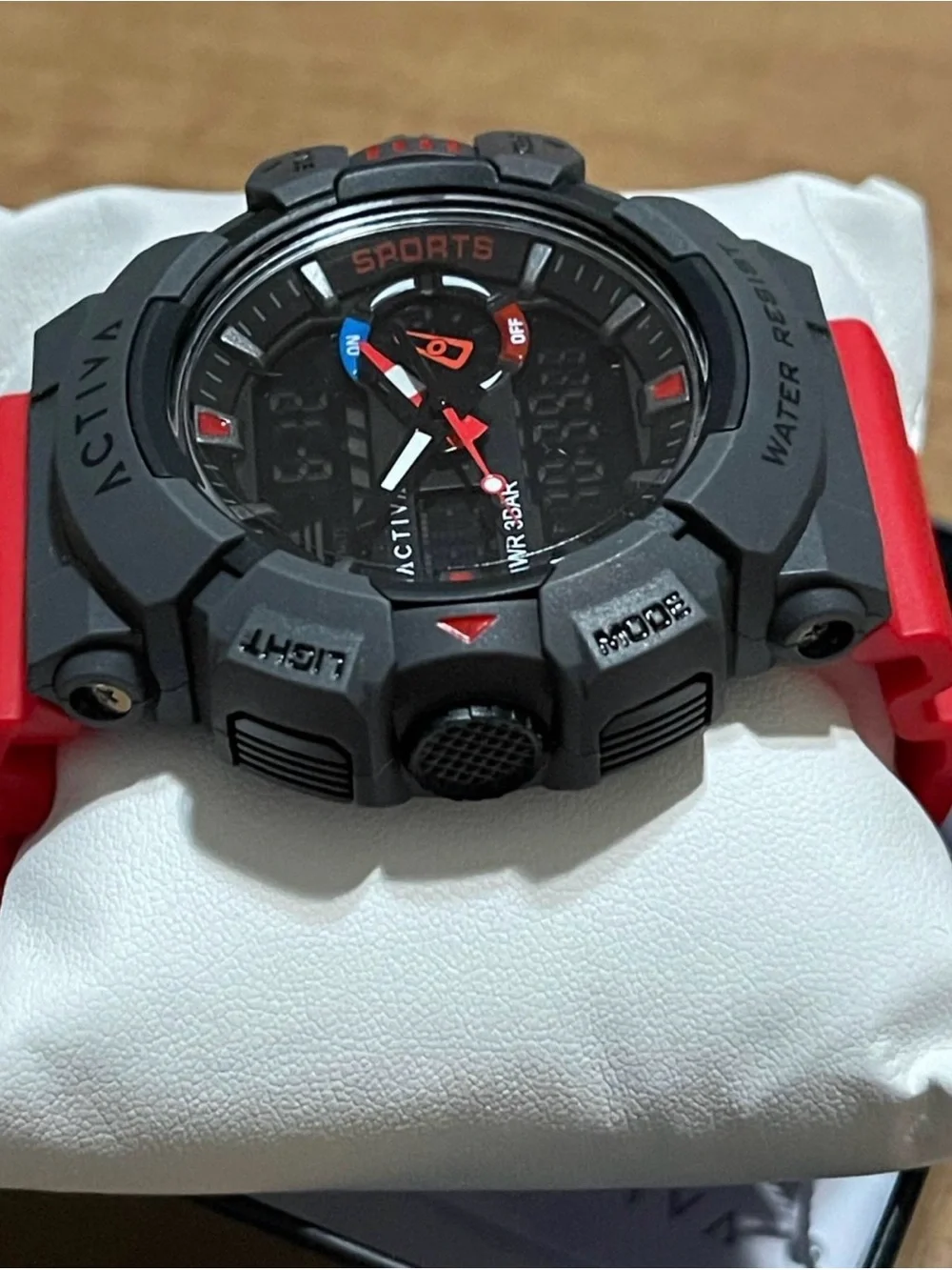 Activa Vord X Invicta Analog & Digital Men's Watch - 49mm, Red & Black